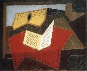 Juan Gris The guitar and Score oil on canvas